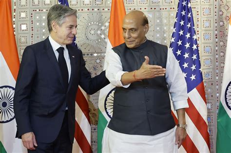 Top US and Indian diplomats and defense chiefs discuss security issues, Israel-Hamas war